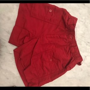 Boys Red AFCO shorts